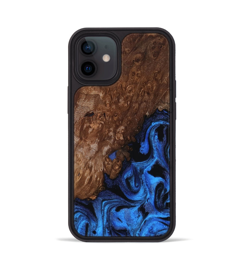 iPhone 12 Wood Phone Case - Loyd (Blue, 812016)