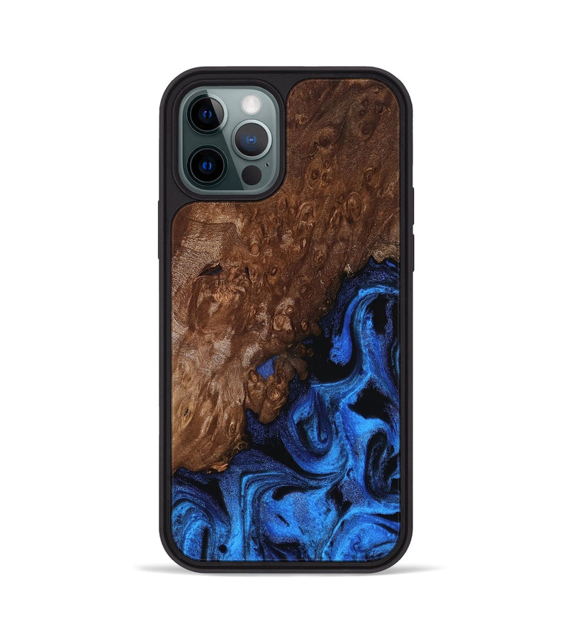 iPhone 12 Pro Wood Phone Case - Loyd (Blue, 812016)