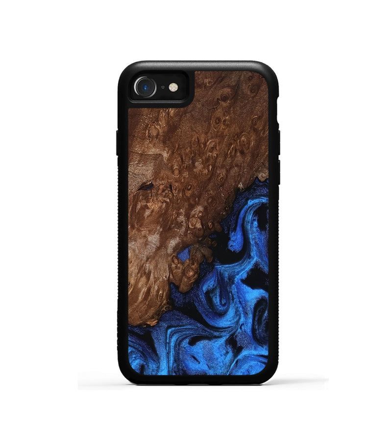 iPhone SE Wood Phone Case - Loyd (Blue, 812016)