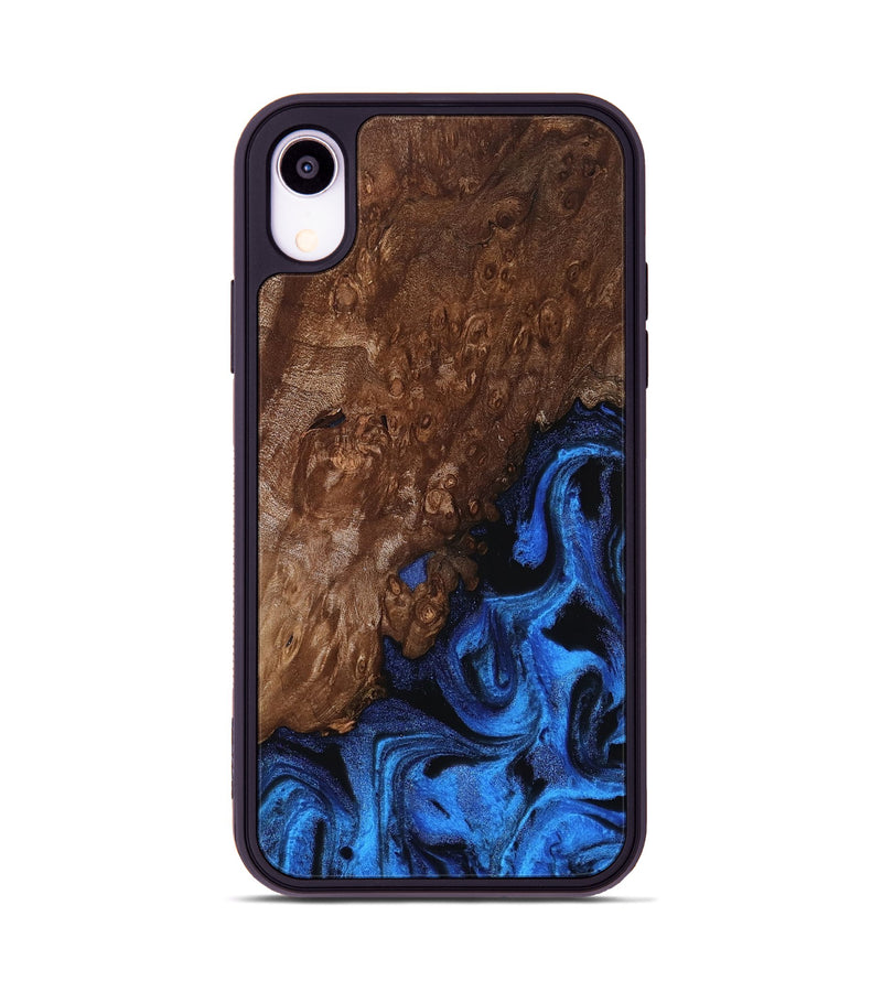 iPhone Xr Wood Phone Case - Loyd (Blue, 812016)