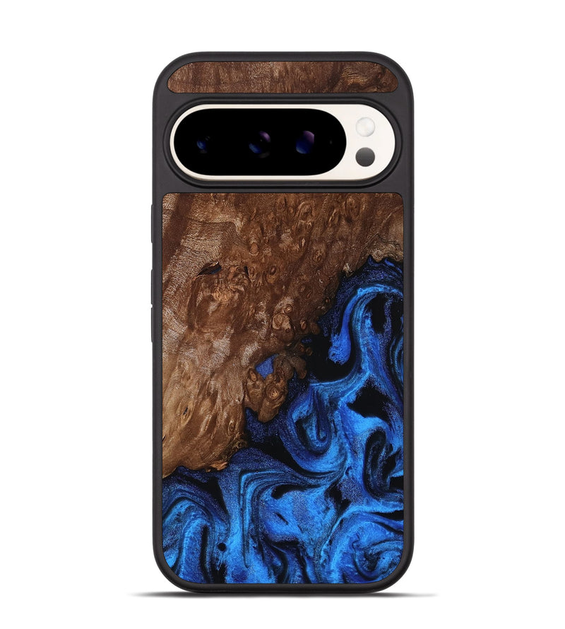 Pixel 9 Wood Phone Case - Loyd (Blue, 812016)