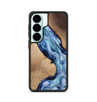 Galaxy S26 Wood Phone Case - Lillian (Blue, 812017)