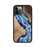 iPhone 12 Pro Wood Phone Case - Lillian (Blue, 812017)