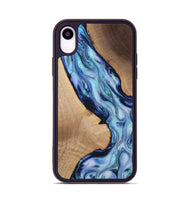 iPhone Xr Wood Phone Case - Lillian (Blue, 812017)