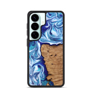 Galaxy S26 Wood Phone Case - Shayla (Blue, 812018)