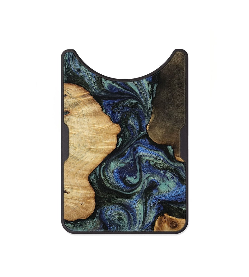 Alloy Wood Wallet - Devyn (Blue, 812020)