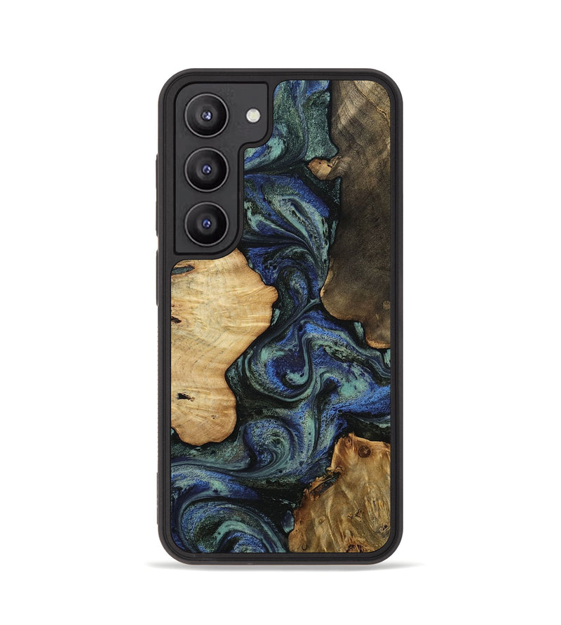 Galaxy S23 Wood Phone Case - Devyn (Blue, 812020)