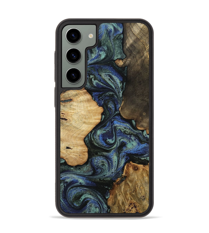 Galaxy S23 Plus Wood Phone Case - Devyn (Blue, 812020)