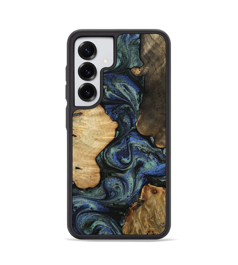 Galaxy S25 Wood Phone Case - Devyn (Blue, 812020)