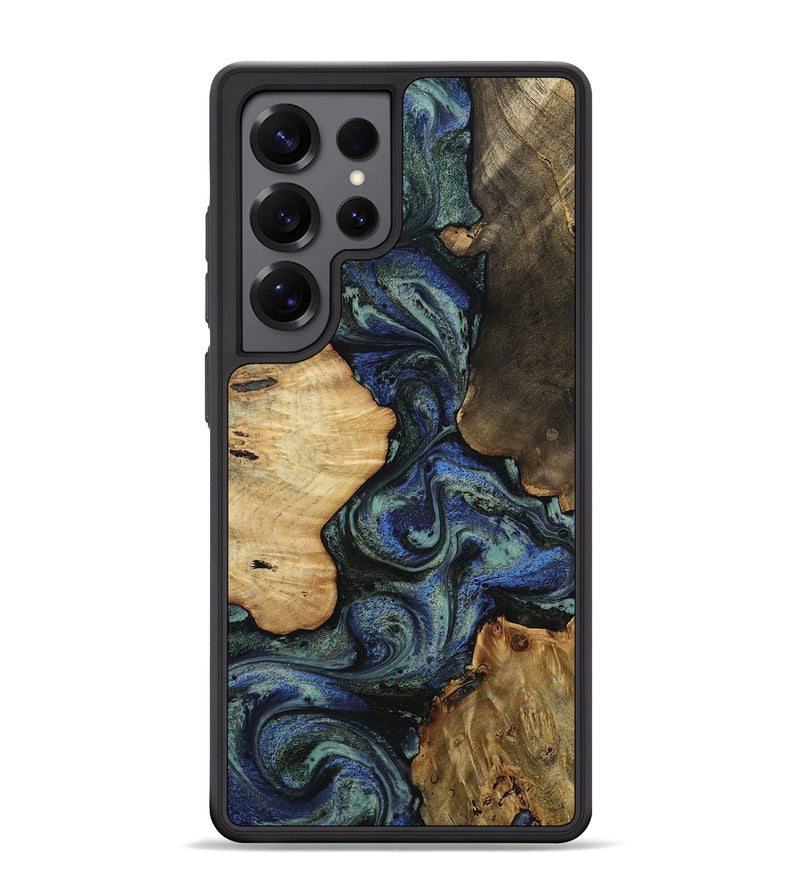 Galaxy S25 Ultra Wood Phone Case - Devyn (Blue, 812020)