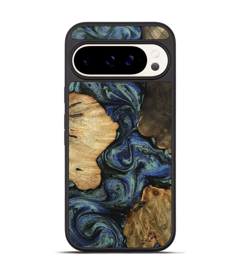 Pixel 9 Wood Phone Case - Devyn (Blue, 812020)