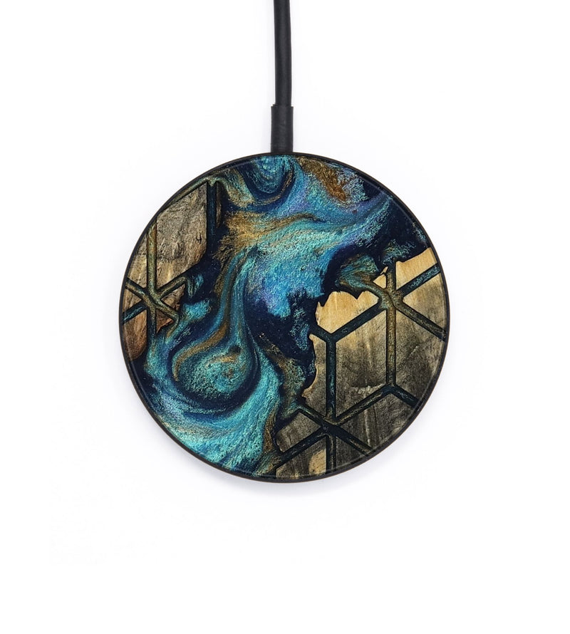 Circle Wood Wireless Charger - Ina (Pattern, 812023)