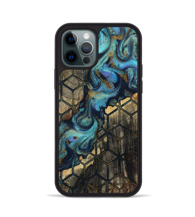 iPhone 12 Pro Wood Phone Case - Ina (Pattern, 812023)