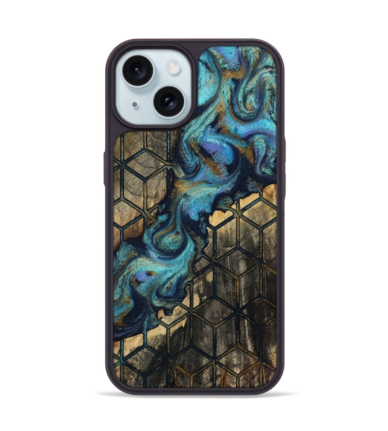 iPhone 15 Wood Phone Case - Ina (Pattern, 812023)