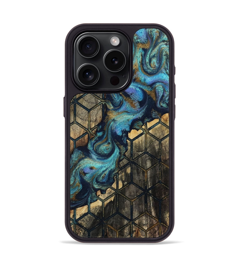 iPhone 15 Pro Wood Phone Case - Ina (Pattern, 812023)