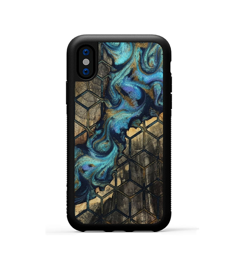 iPhone Xs Wood Phone Case - Ina (Pattern, 812023)