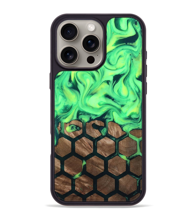 iPhone 16 Pro Max Wood Phone Case - Eunice (Pattern, 812025)