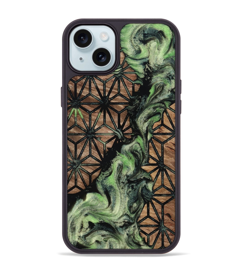 iPhone 15 Plus Wood Phone Case - Levy (Pattern, 812029)