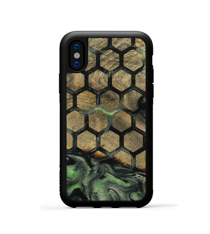 iPhone Xs Wood Phone Case - Amiri (Pattern, 812030)
