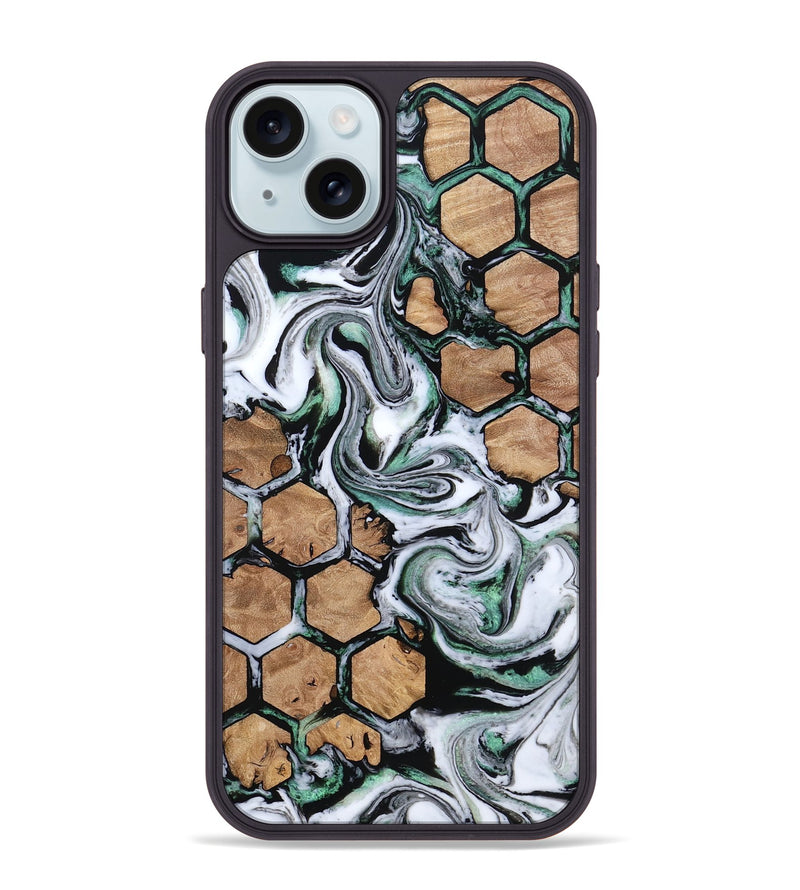 iPhone 15 Plus Wood Phone Case - Nolan (Pattern, 812033)