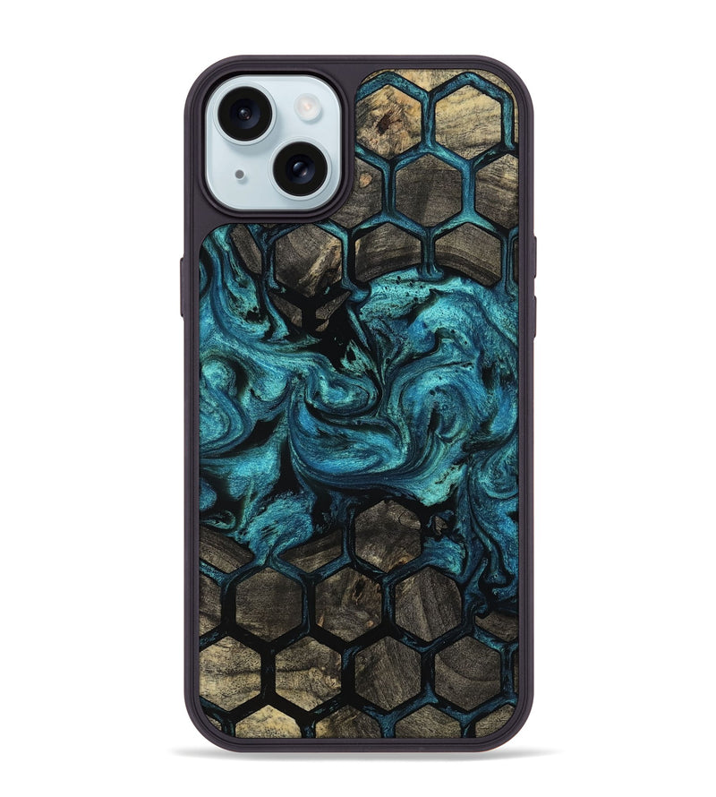 iPhone 15 Plus Wood Phone Case - Carmela (Pattern, 812036)