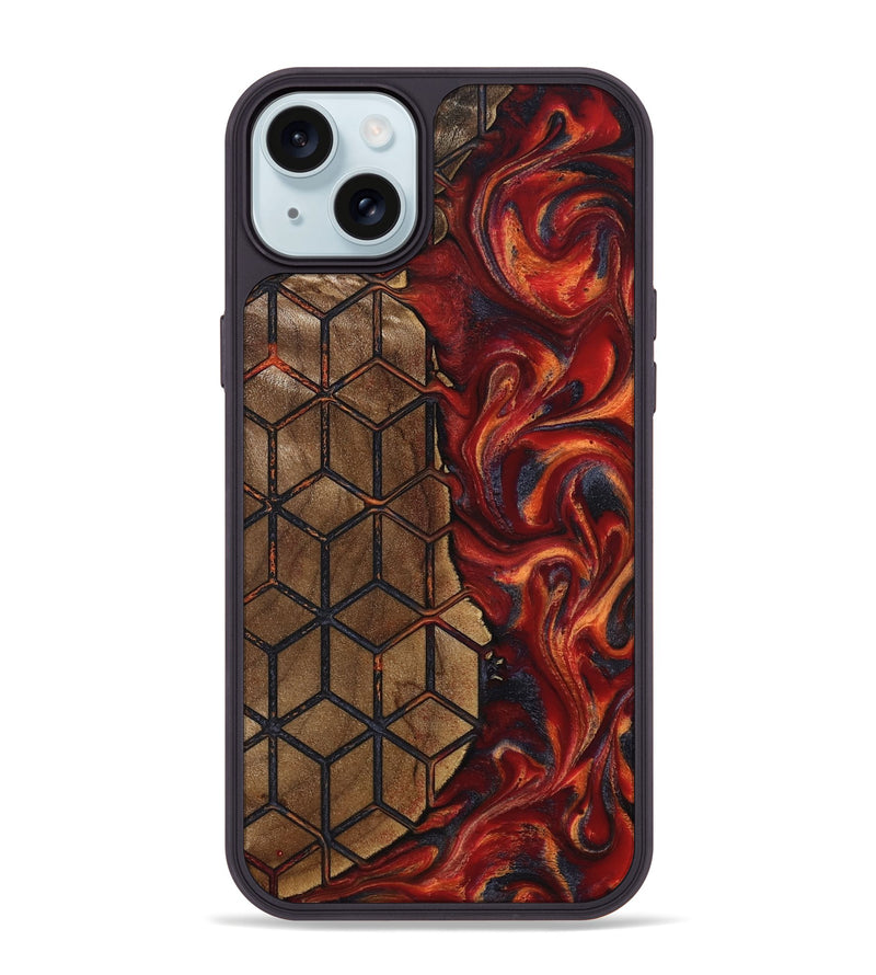 iPhone 15 Plus Wood Phone Case - Iliana (Pattern, 812040)