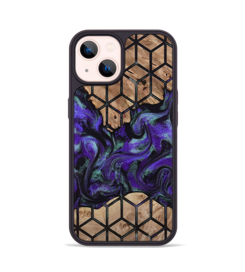 iPhone 14 Wood Phone Case - Solomon (Pattern, 812041)