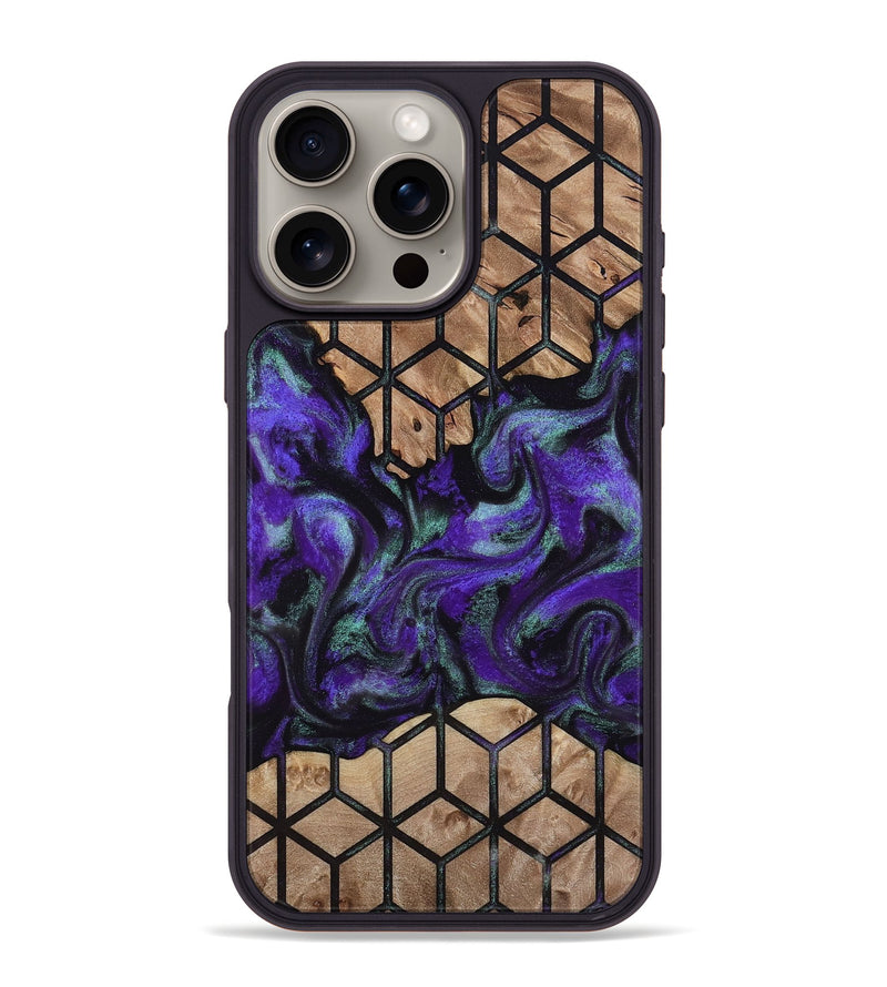 iPhone 16 Pro Max Wood Phone Case - Solomon (Pattern, 812041)