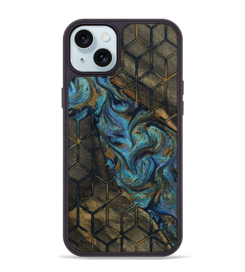 iPhone 15 Plus Wood Phone Case - Rowan (Pattern, 812048)