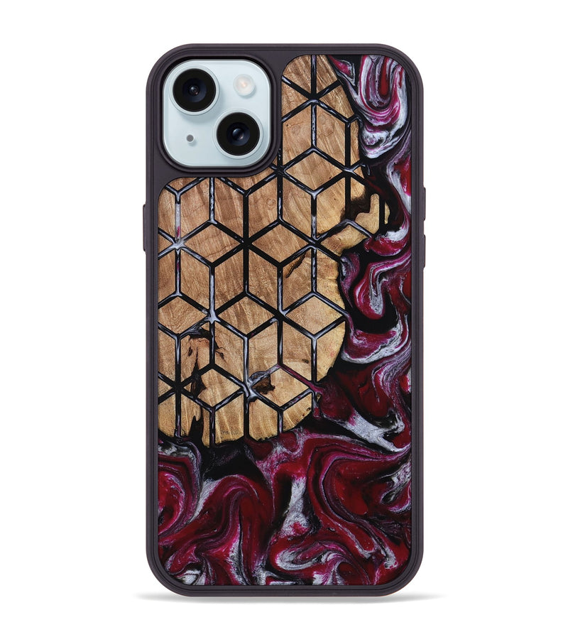 iPhone 15 Plus Wood Phone Case - Kareem (Pattern, 812055)