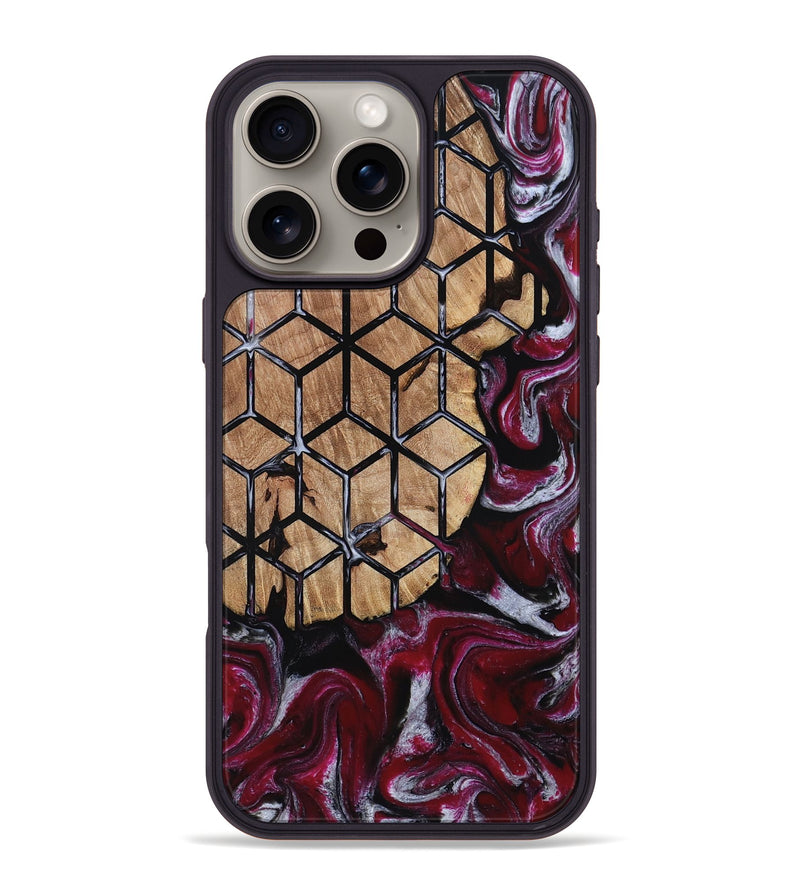 iPhone 16 Pro Max Wood Phone Case - Kareem (Pattern, 812055)
