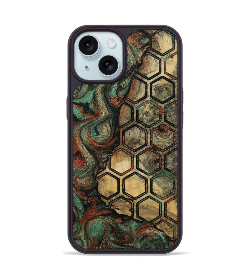 iPhone 15 Wood Phone Case - Neva (Pattern, 812057)