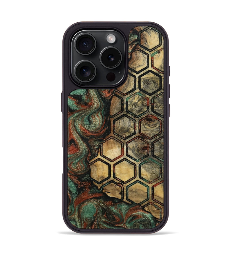 iPhone 16 Pro Wood Phone Case - Neva (Pattern, 812057)