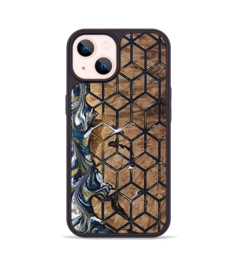 iPhone 14 Wood Phone Case - Mallie (Pattern, 812058)