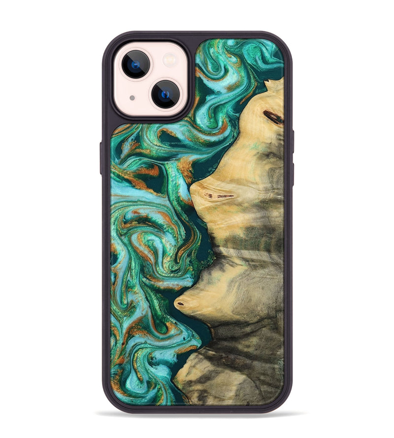 iPhone 14 Plus Wood Phone Case - Ainara (Green, 812076)