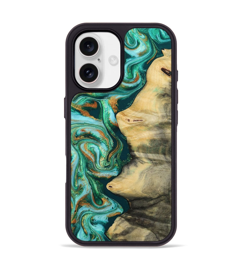 iPhone 17 Wood Phone Case - Ainara (Green, 812076)
