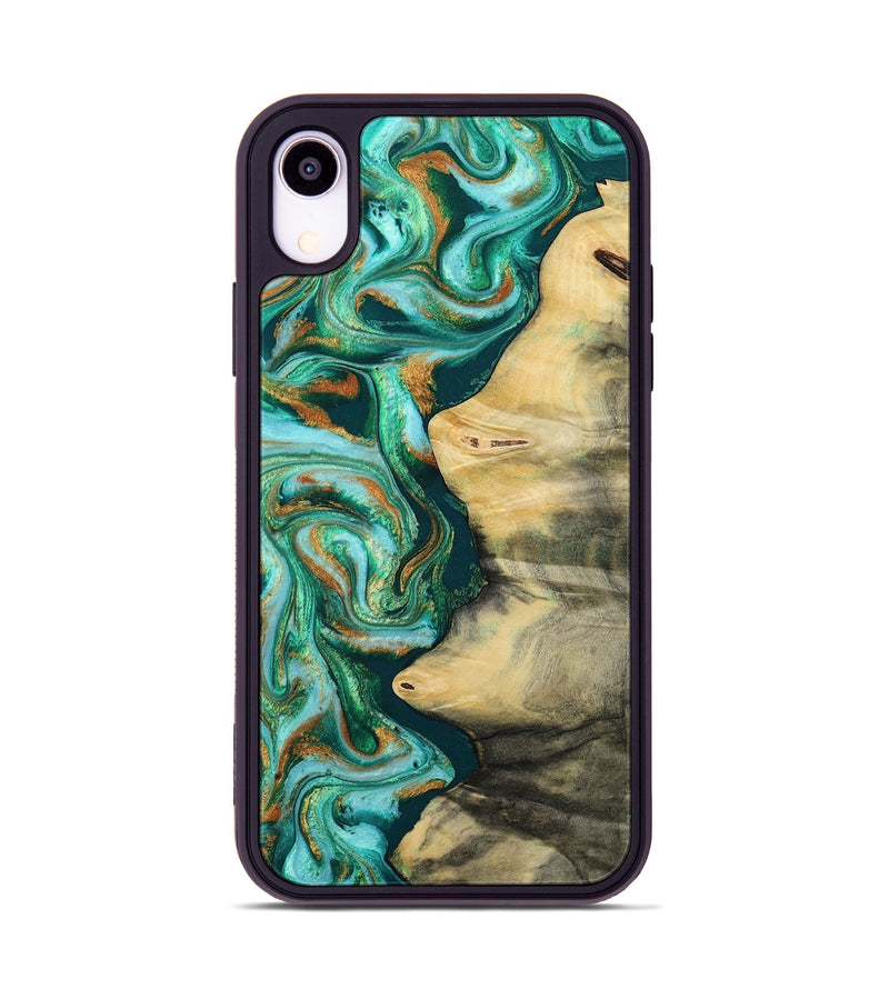 iPhone Xr Wood Phone Case - Ainara (Green, 812076)