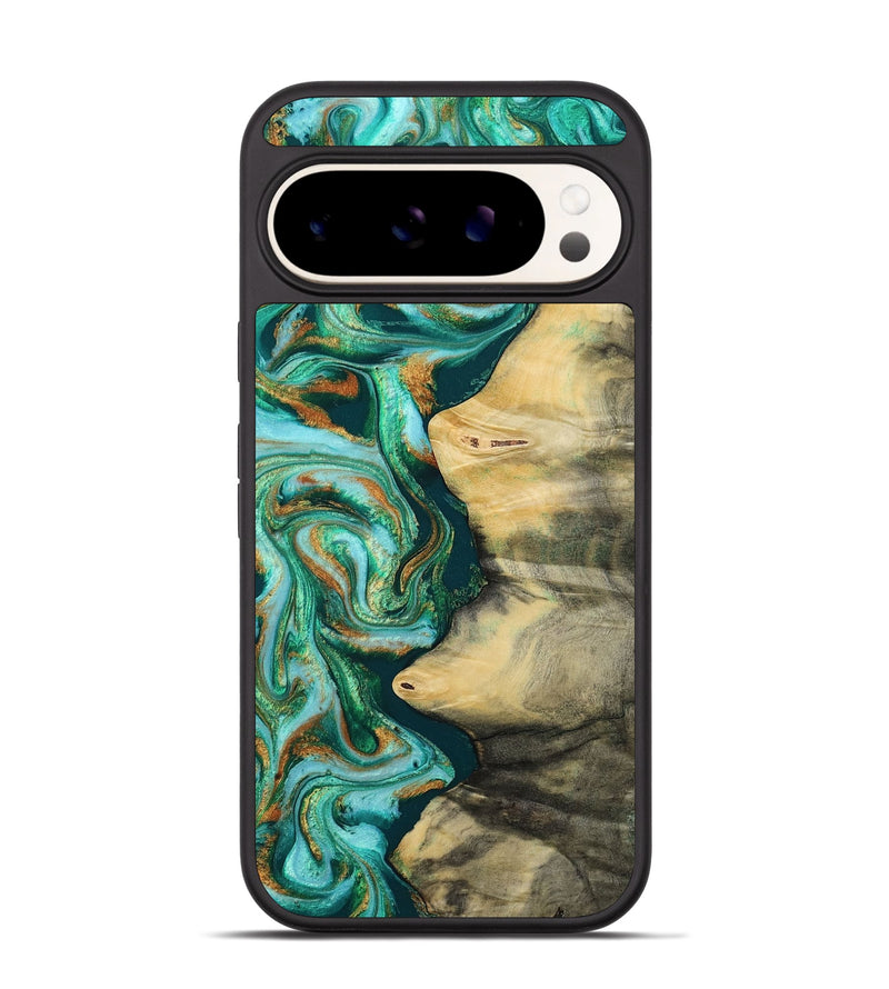 Pixel 9 Pro Wood Phone Case - Ainara (Green, 812076)