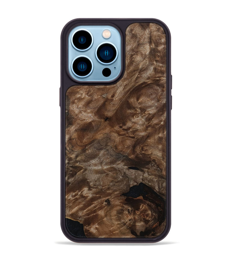 iPhone 14 Pro Max Wood Phone Case - Mattie (Wood Burl, 812081)