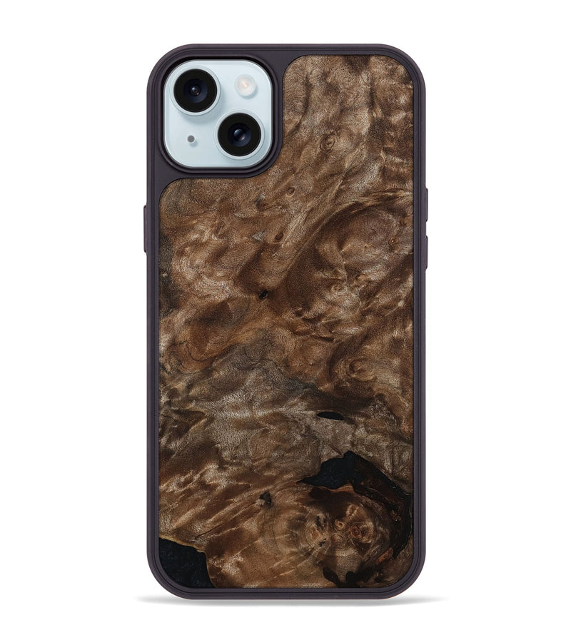 iPhone 15 Plus Wood Phone Case - Mattie (Wood Burl, 812081)