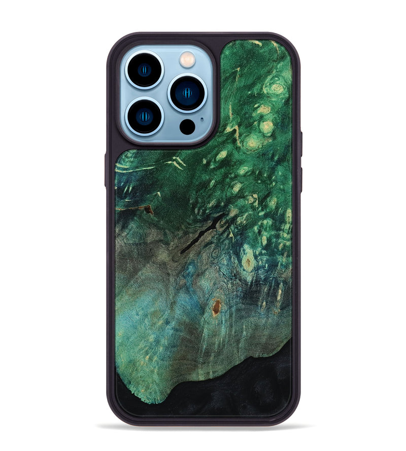 iPhone 14 Pro Max Wood Phone Case - Leanna (Wood Burl, 812089)