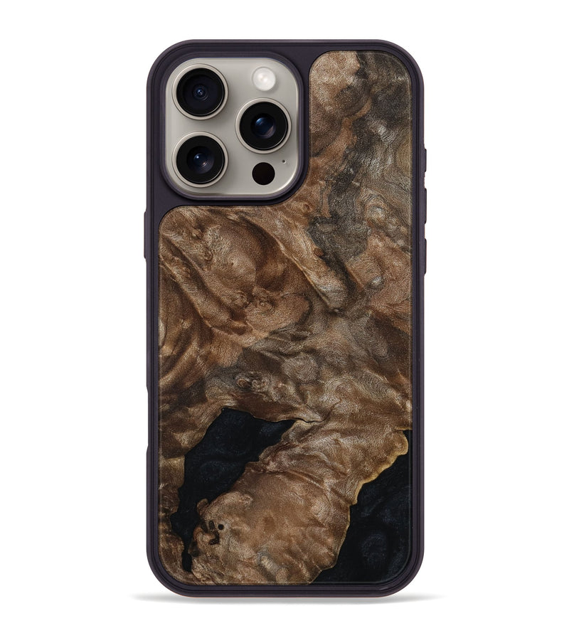 iPhone 16 Pro Max Wood Phone Case - Palmer (Wood Burl, 812091)