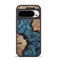 Pixel 10 Wood Phone Case - Yael (Teal & Gold, 812095)