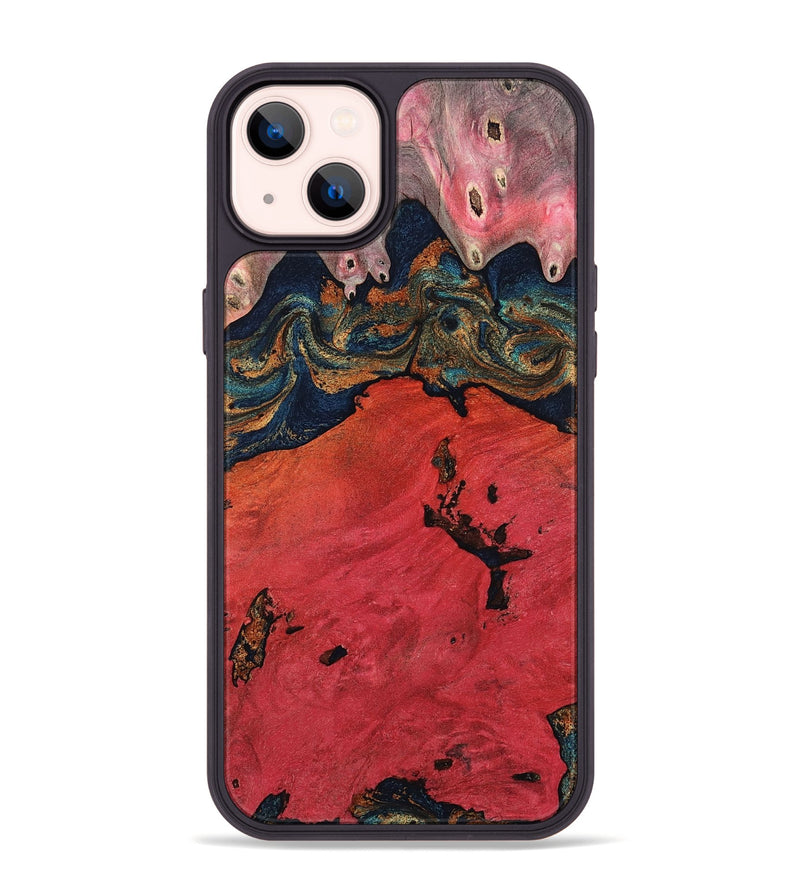 iPhone 14 Plus Wood Phone Case - Clark (Red, 812096)