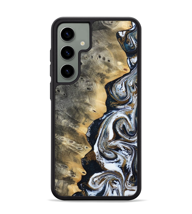 Galaxy S24 Plus Wood Phone Case - Saige (Black & White, 812097)