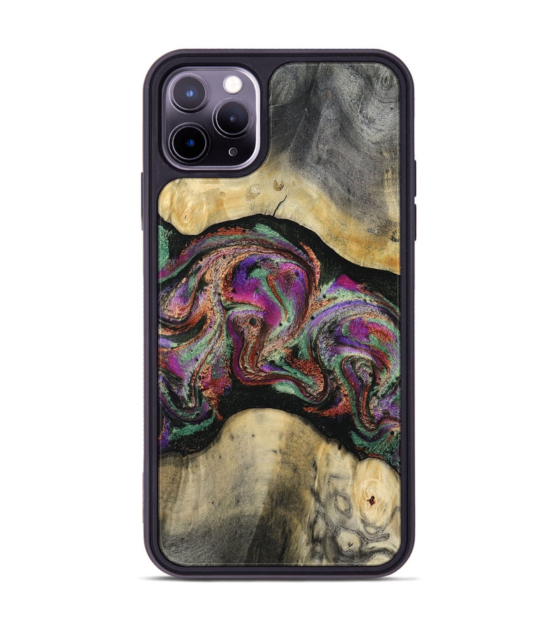 iPhone 11 Pro Max Wood Phone Case - Tamiko (Green, 812105)