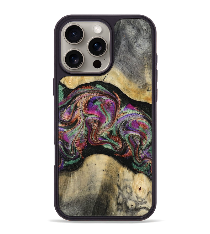 iPhone 16 Pro Max Wood Phone Case - Tamiko (Green, 812105)