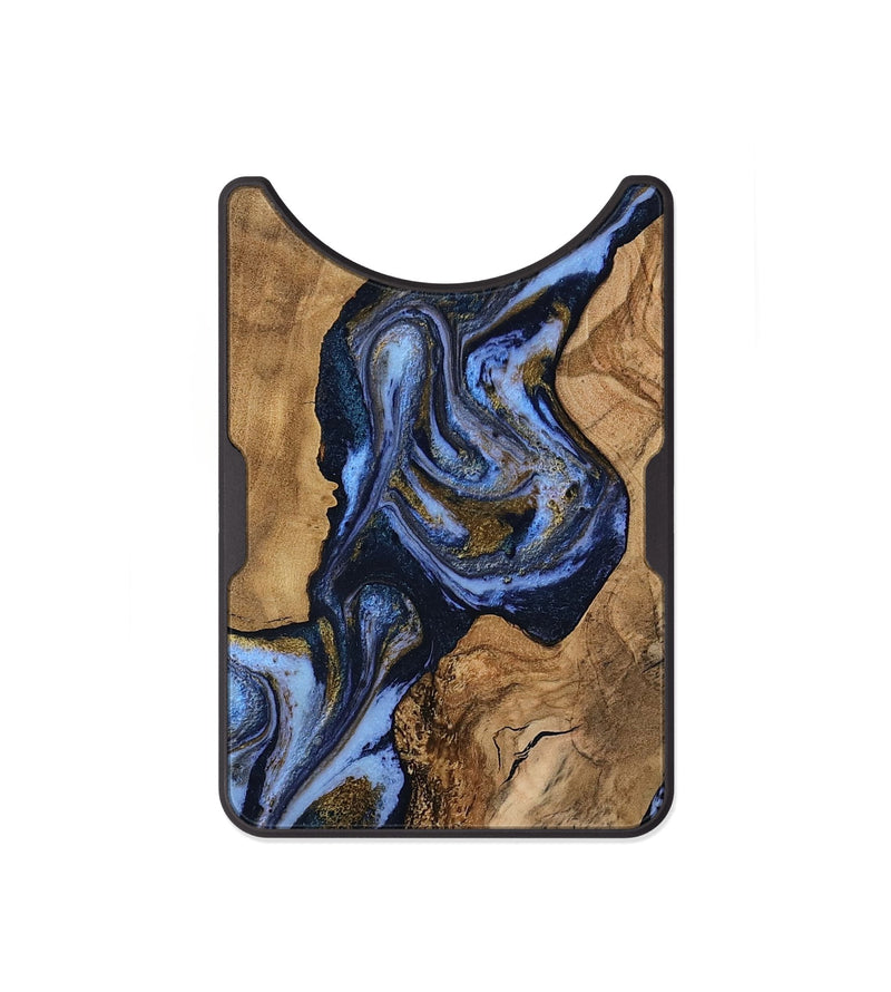 Alloy Wood Wallet - Sommer (Teal & Gold, 812107)