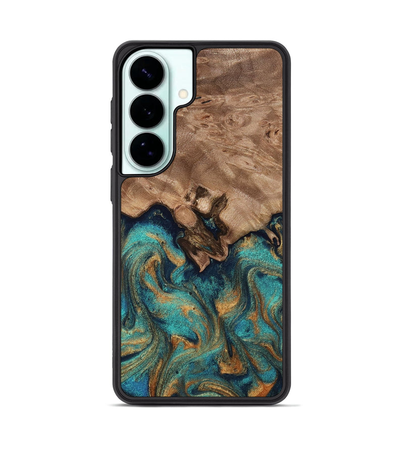 Galaxy S26 Plus Wood Phone Case - Talon (Teal & Gold, 812110)