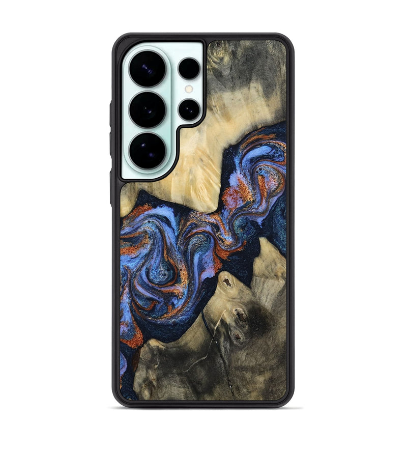 Galaxy S26 Ultra Wood Phone Case - Susie (Teal & Gold, 812117)